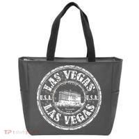 Las Vegas Distressed Circle Tote Bag thumb 0