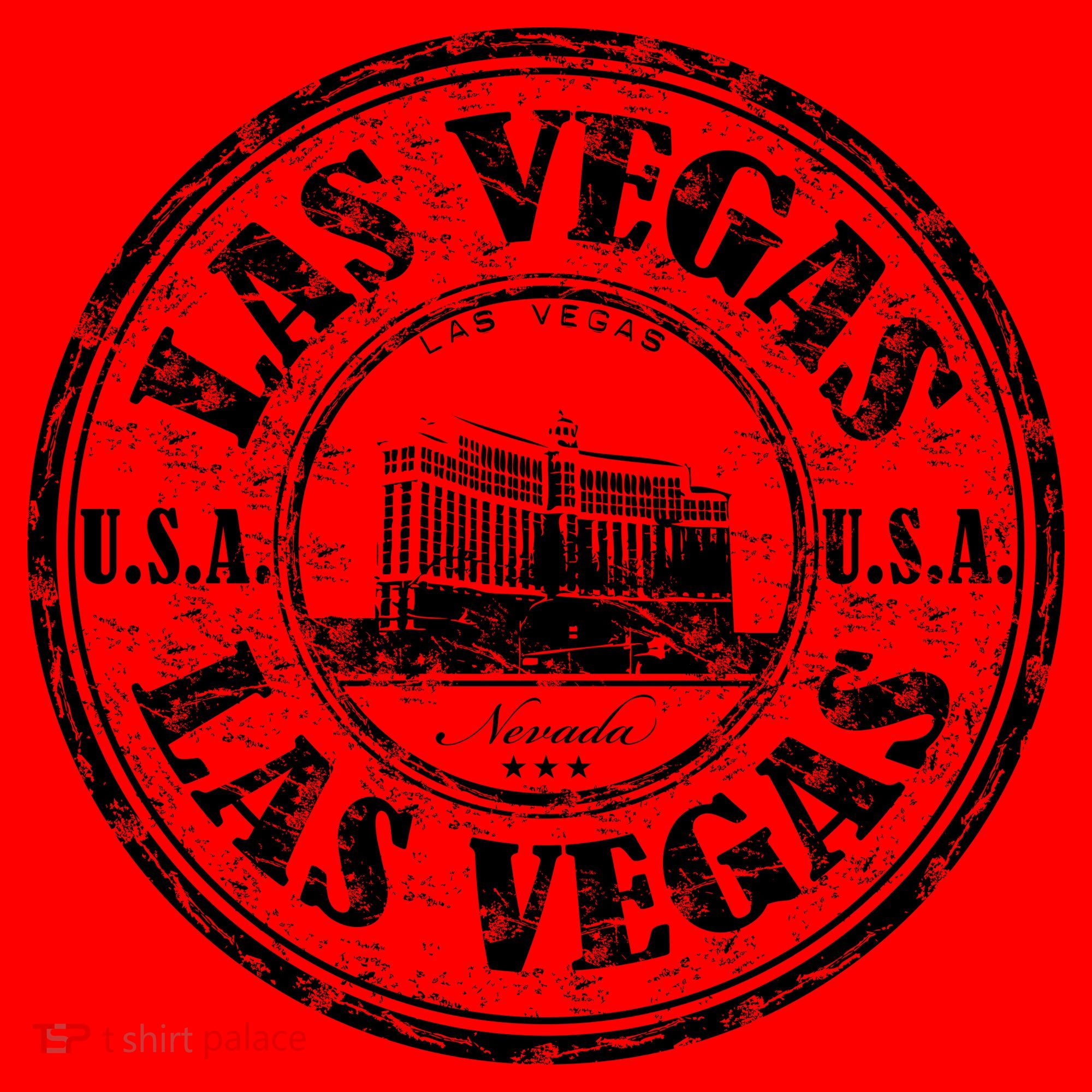 Las Vegas Distressed Circle Santa Hat