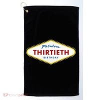Las Vegas Fabulous Thirtieth Birthday Golf Towel thumb 0