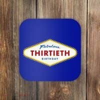 Las Vegas Fabulous Thirtieth Birthday Coaster thumb 0
