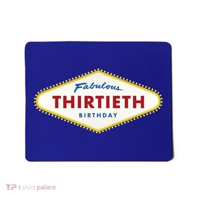 Las Vegas Fabulous Thirtieth Birthday Mousepad