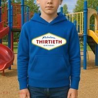 Las Vegas Fabulous Thirtieth Birthday Kids Hoodie thumb 2