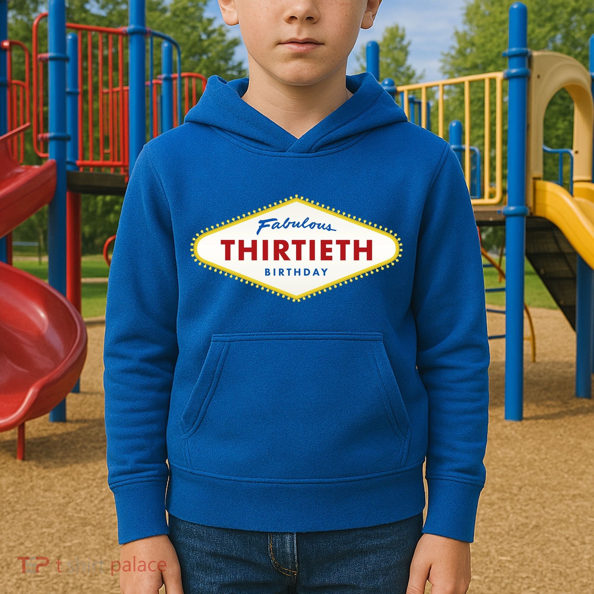 Las Vegas Fabulous Thirtieth Birthday Kids Hoodie