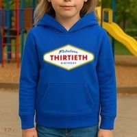 Las Vegas Fabulous Thirtieth Birthday Kids Hoodie thumb 3