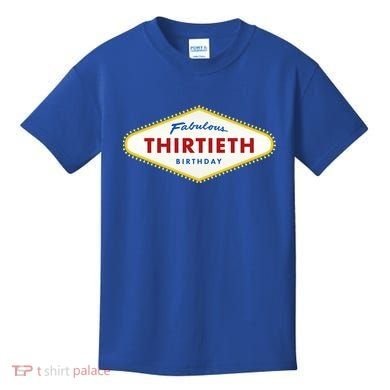 Las Vegas Fabulous Thirtieth Birthday Kids T-Shirt