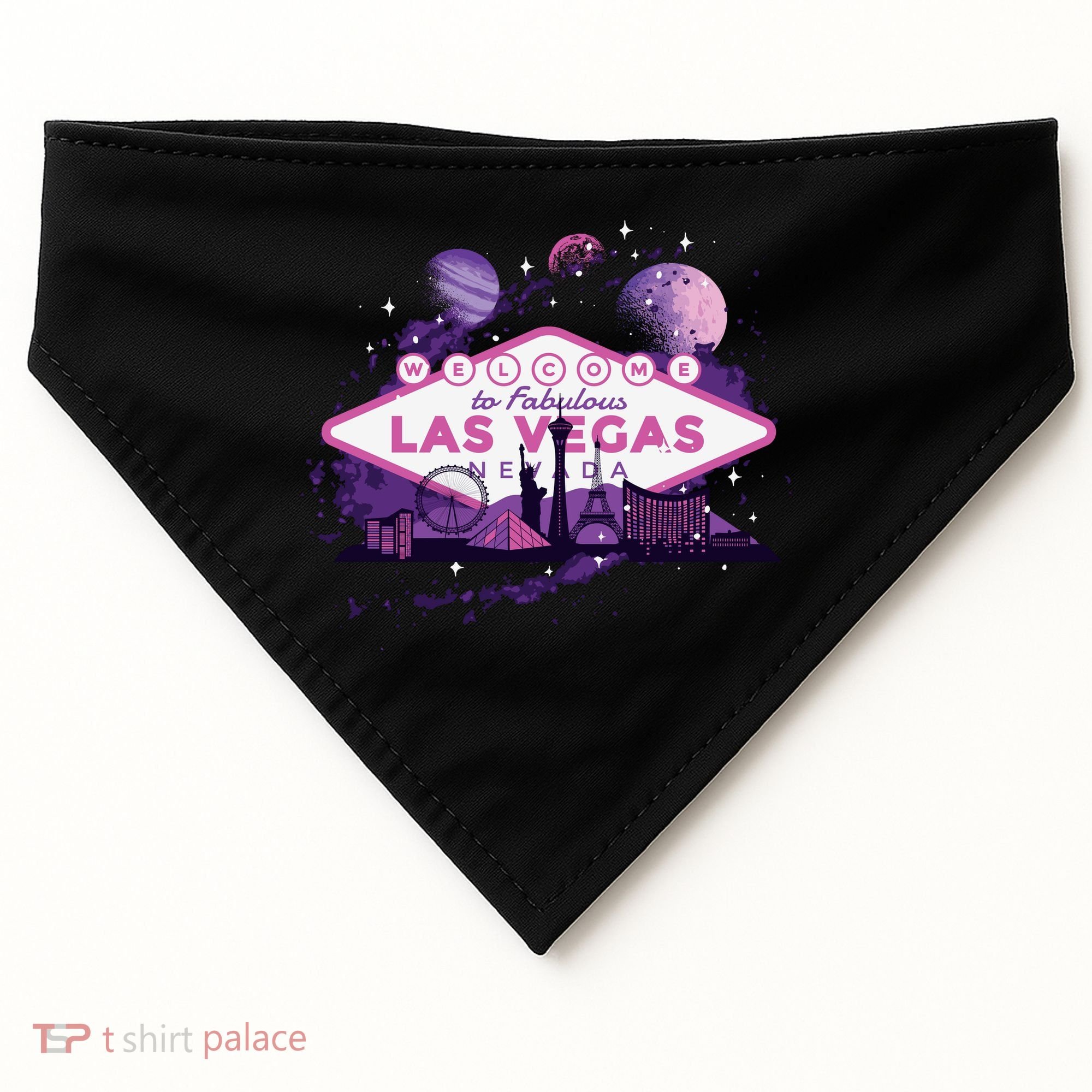 Las Vegas Galaxy Skyline USA-Made Doggie Bandana