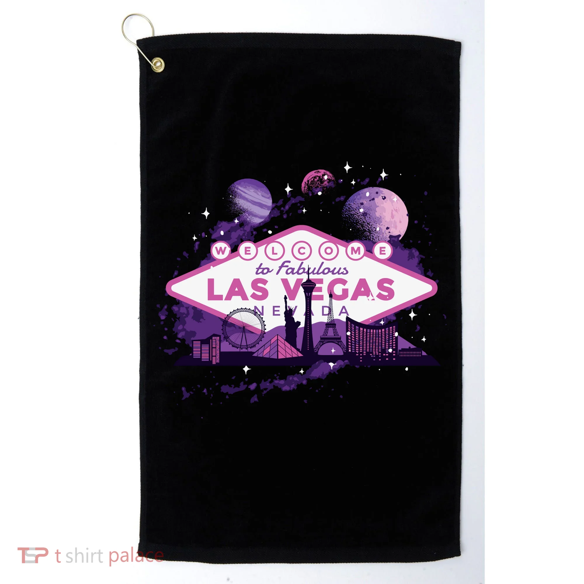 Las Vegas Galaxy Skyline Golf Towel
