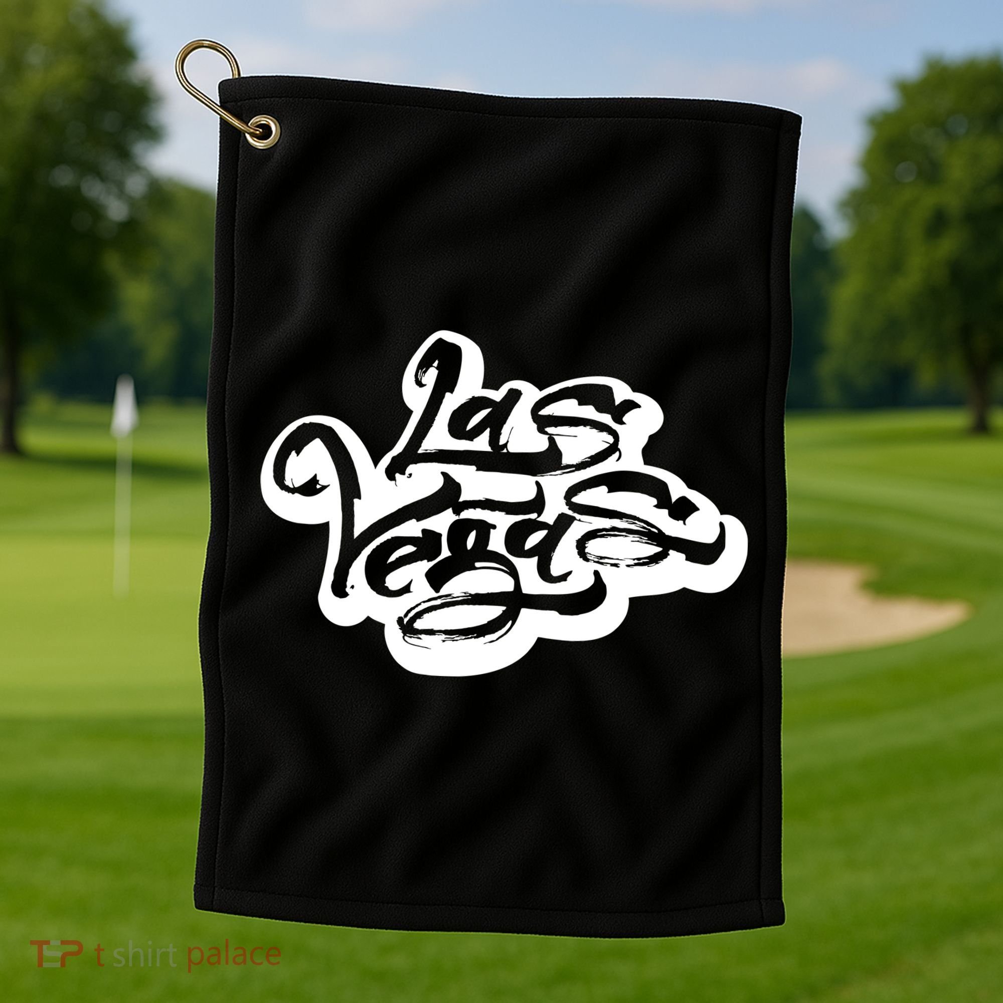 Las Vegas Graffiti Golf Towel