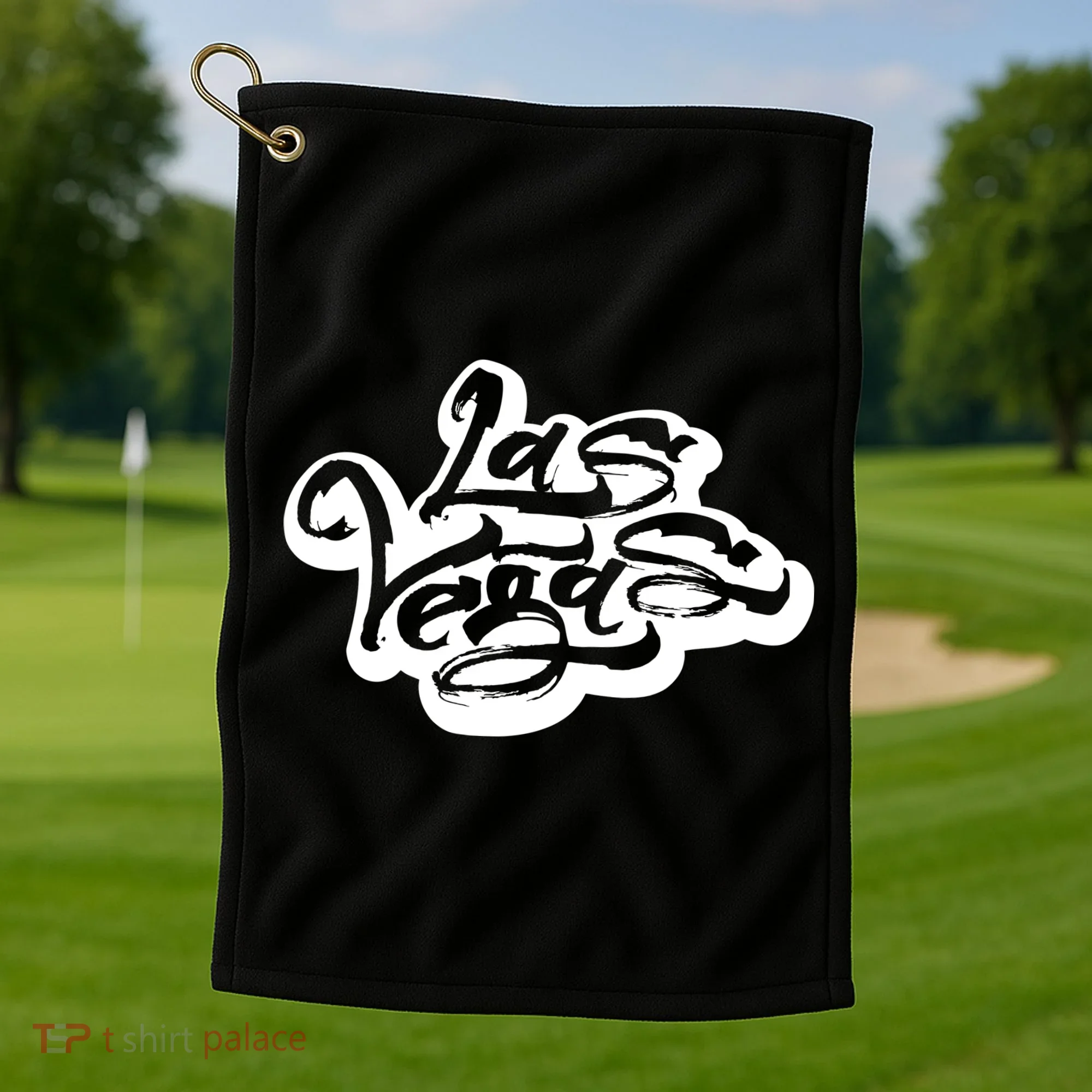 Las Vegas Graffiti Golf Towel