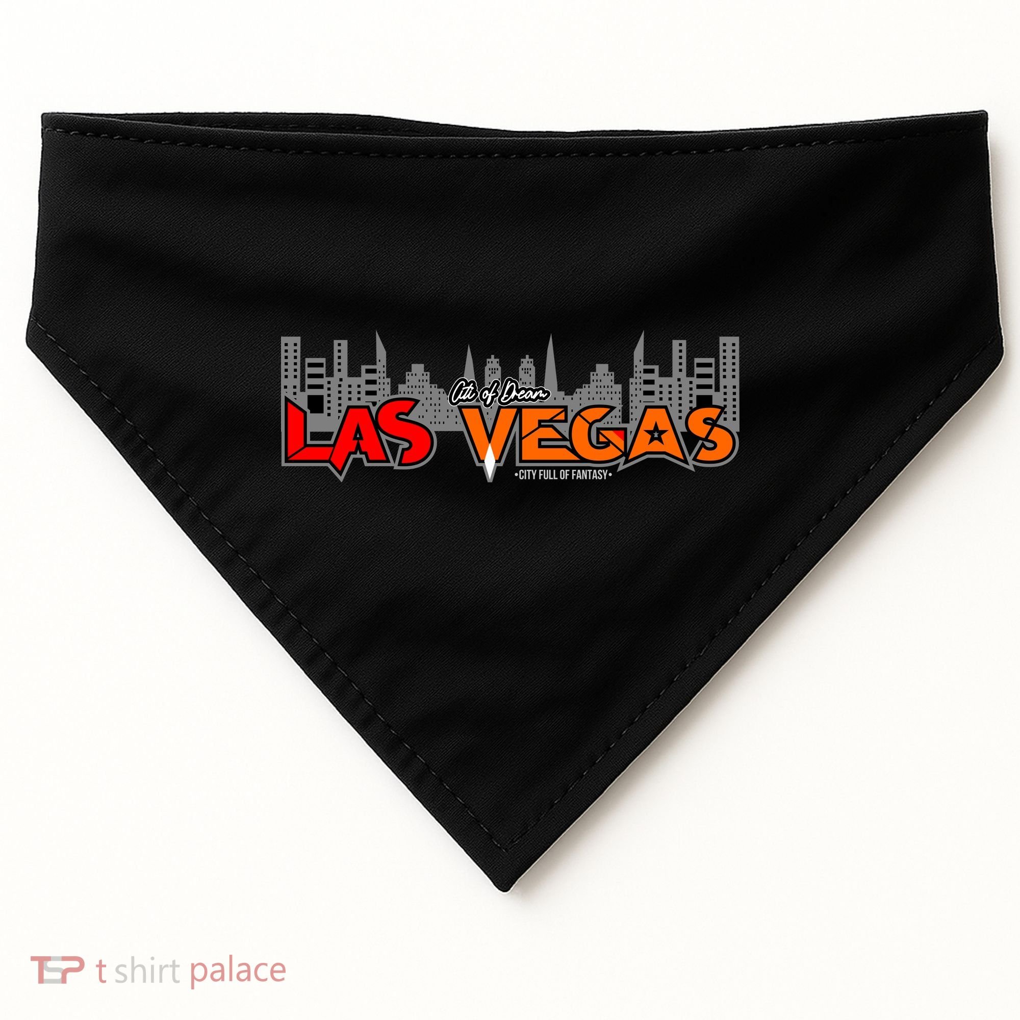 Las Vegas Graffiti Skyline USA-Made Doggie Bandana