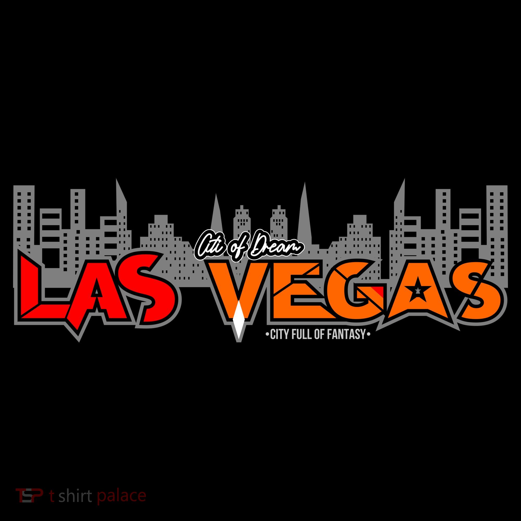 Las Vegas Graffiti Skyline T-Shirt