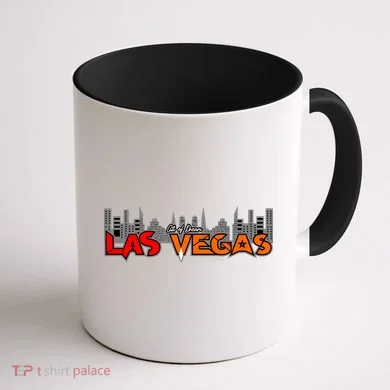 Las Vegas Graffiti Skyline Coffee Mug back