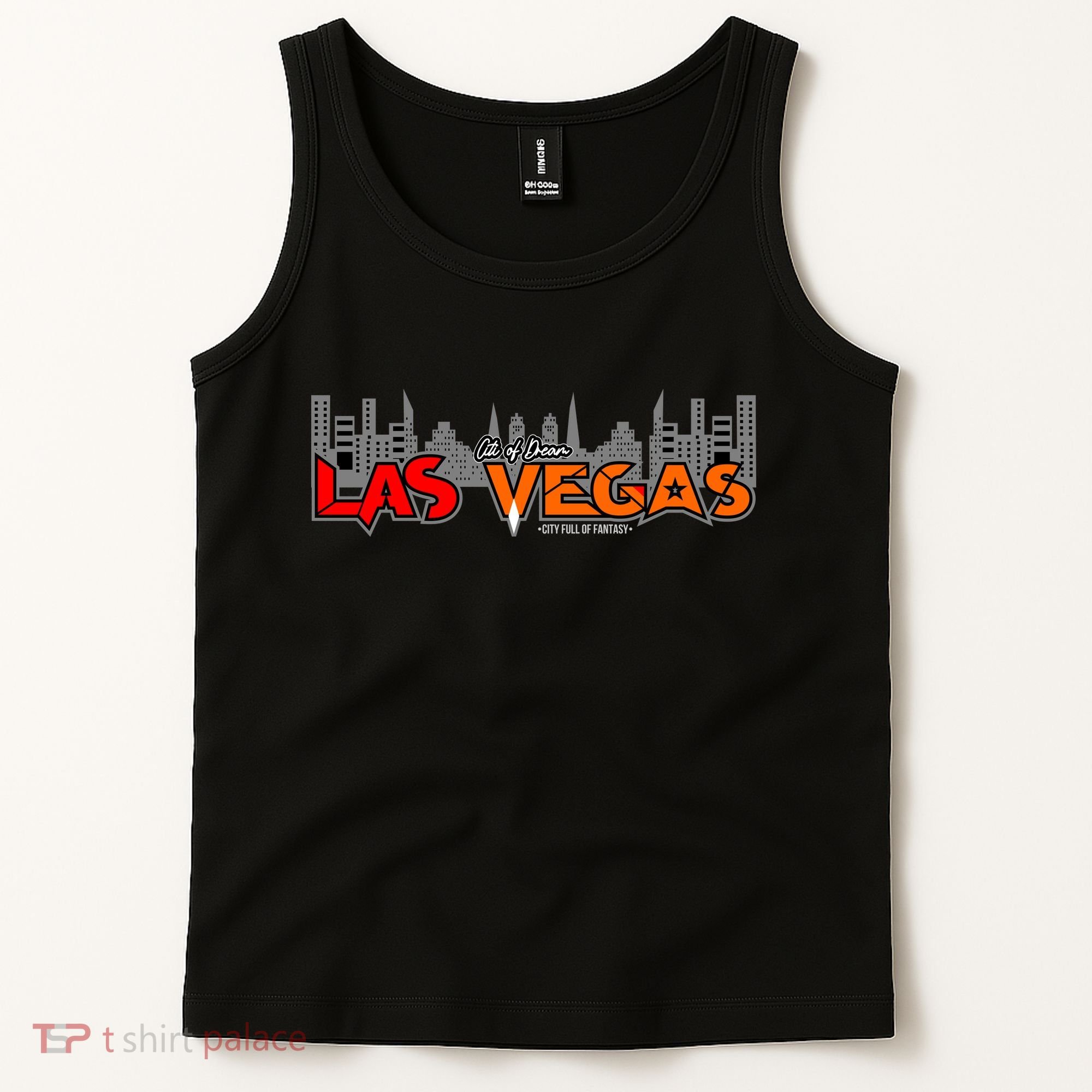 Las Vegas Graffiti Skyline Tank Top