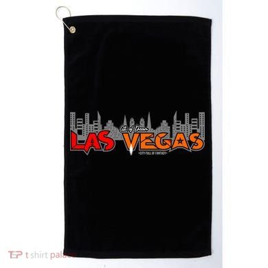Las Vegas Graffiti Skyline Golf Towel
