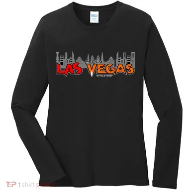 Las Vegas Graffiti Skyline Women's Long Sleeve Shirt