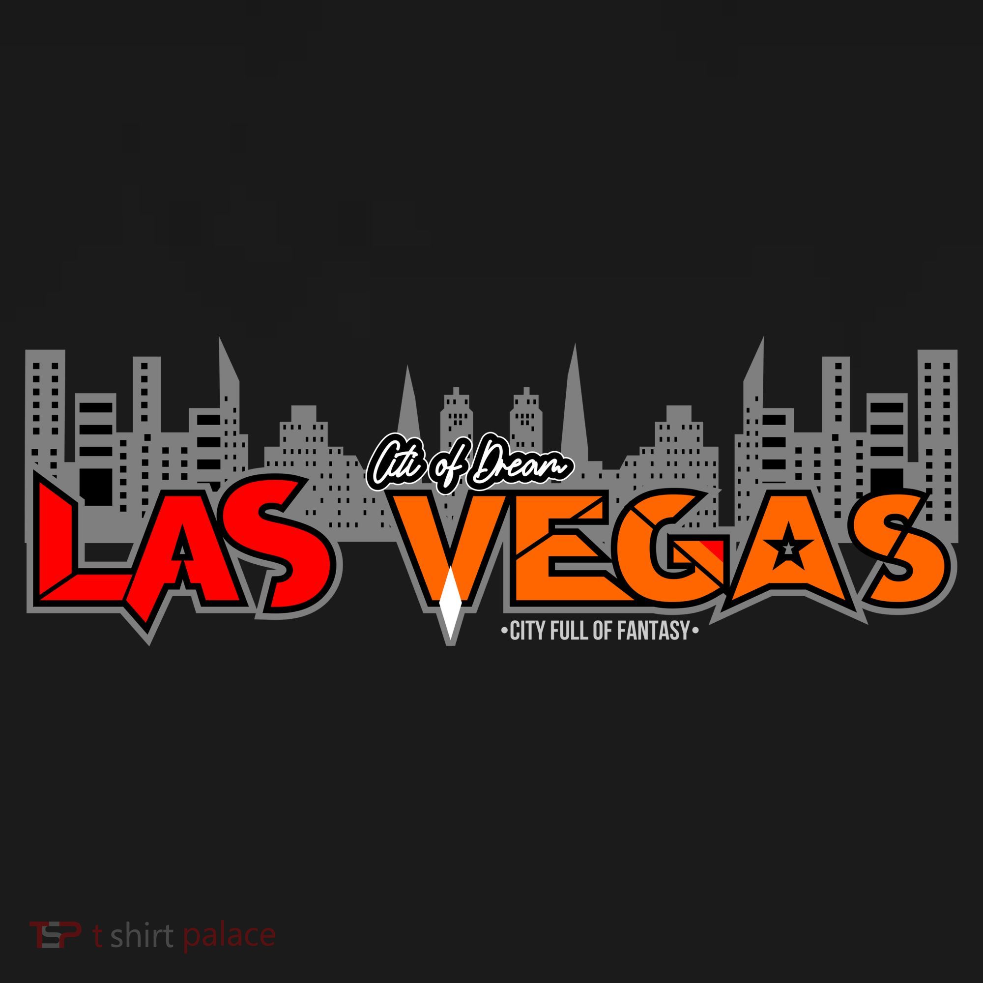 Las Vegas Graffiti Skyline Kids T-Shirt