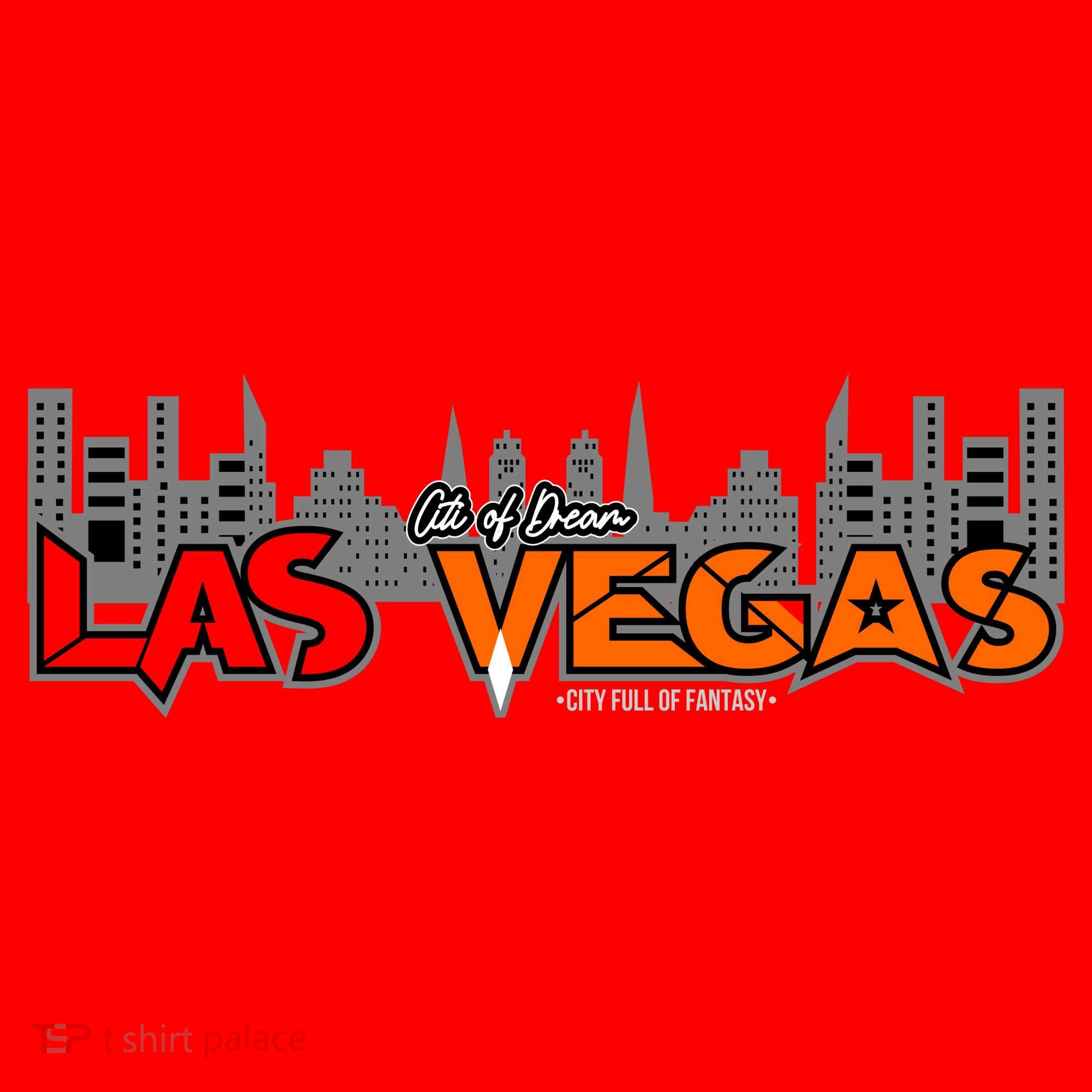 Las Vegas Graffiti Skyline Santa Hat
