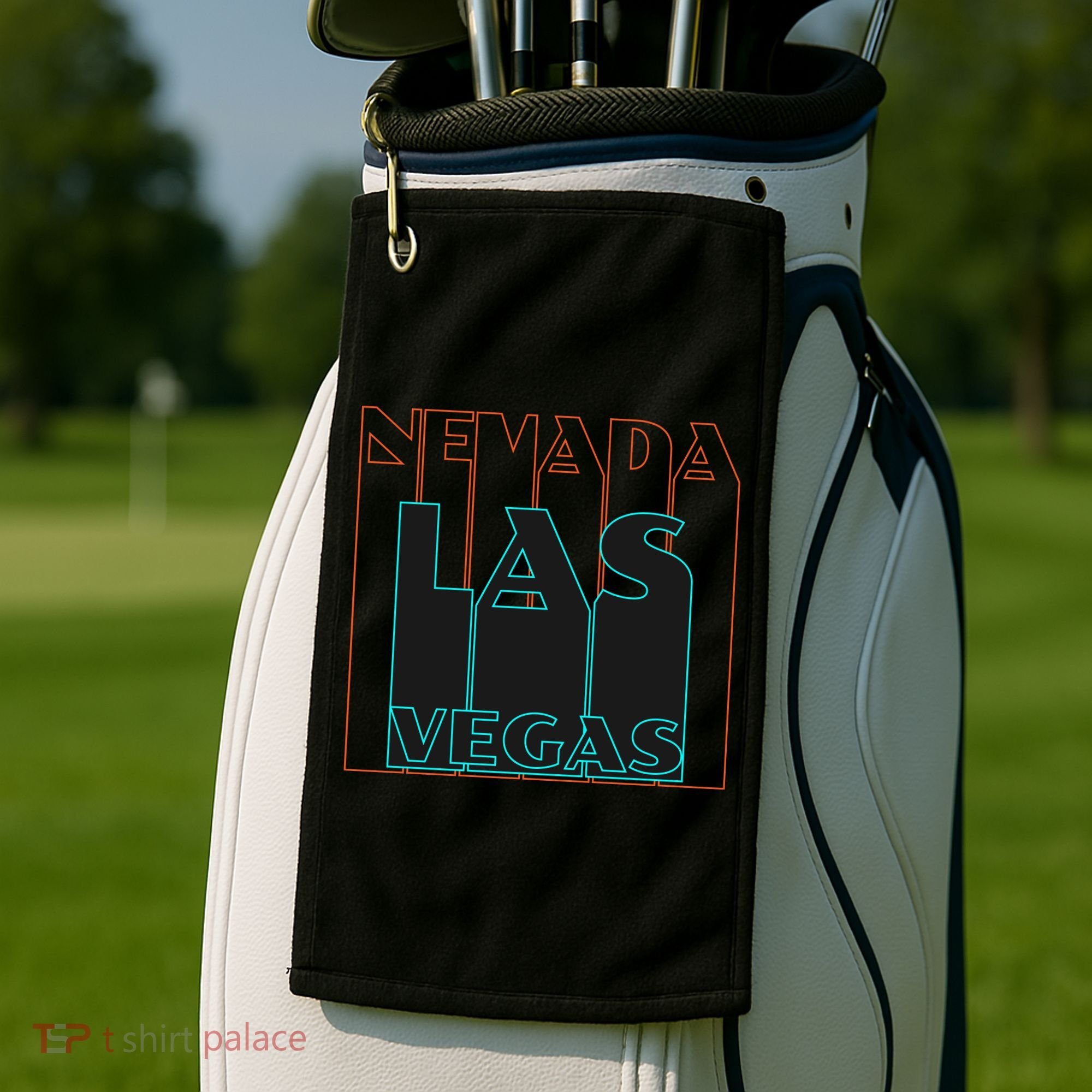 Las Vegas Retro Golf Towel