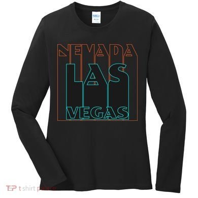 Las Vegas Retro Women's Long Sleeve Shirt