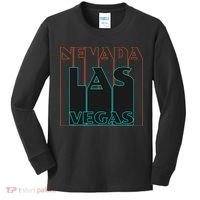 Las Vegas Retro Kids Long Sleeve Shirt thumb 0
