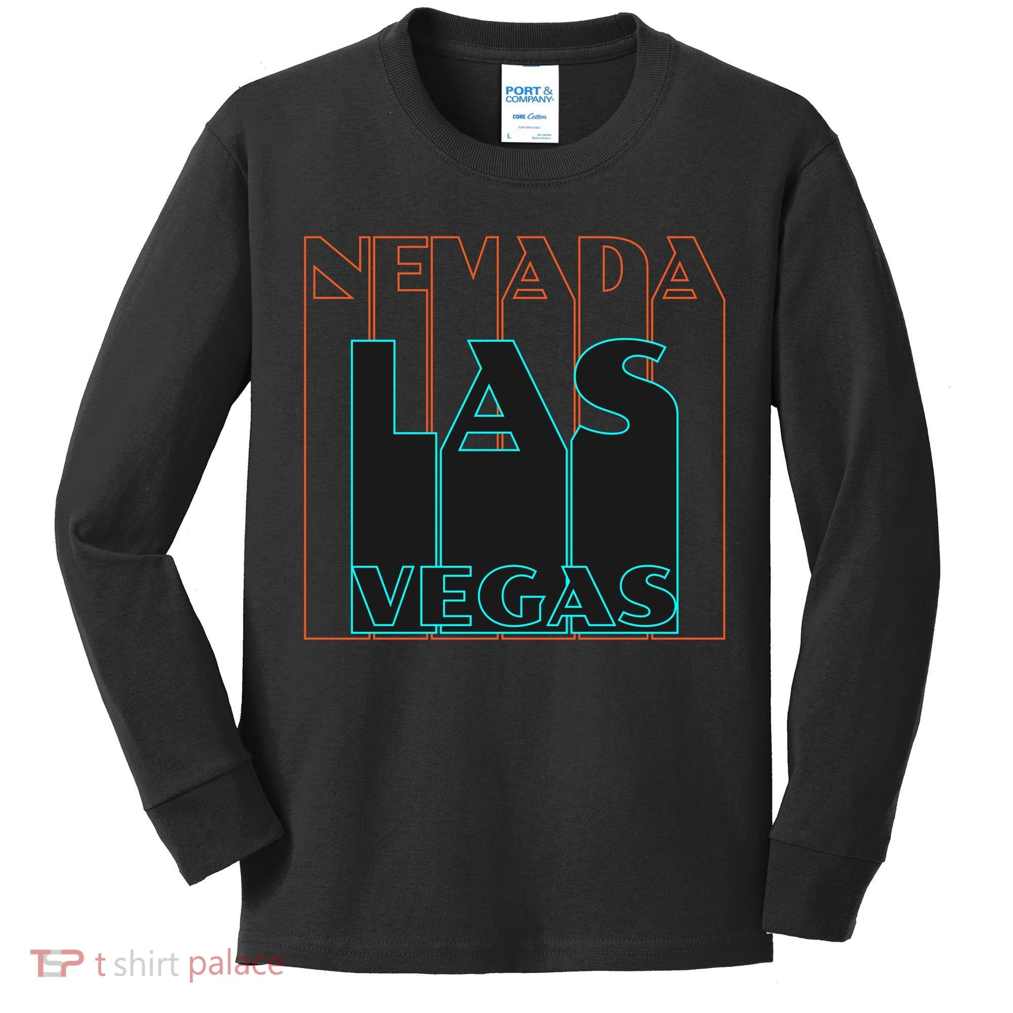 Las Vegas Retro Kids Long Sleeve Shirt