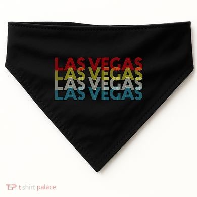 Las Vegas Retro Logo USA-Made Doggie Bandana