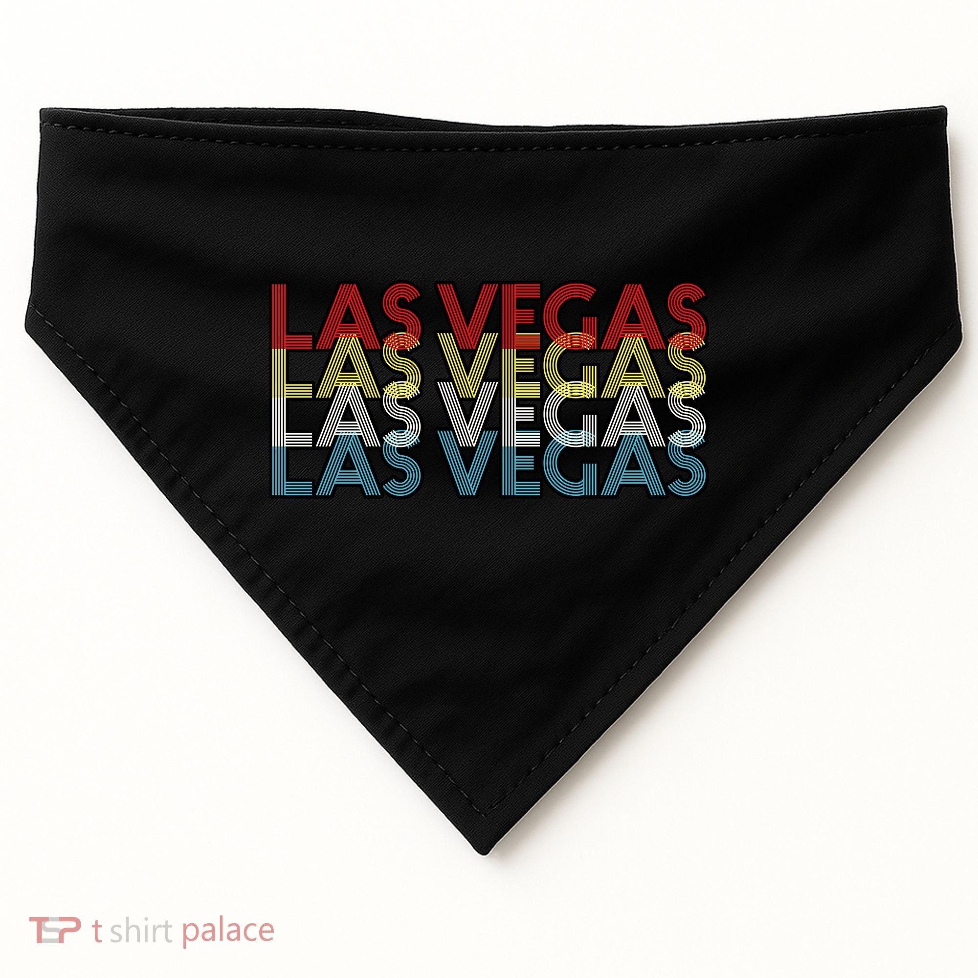 Las Vegas Retro Logo USA-Made Doggie Bandana