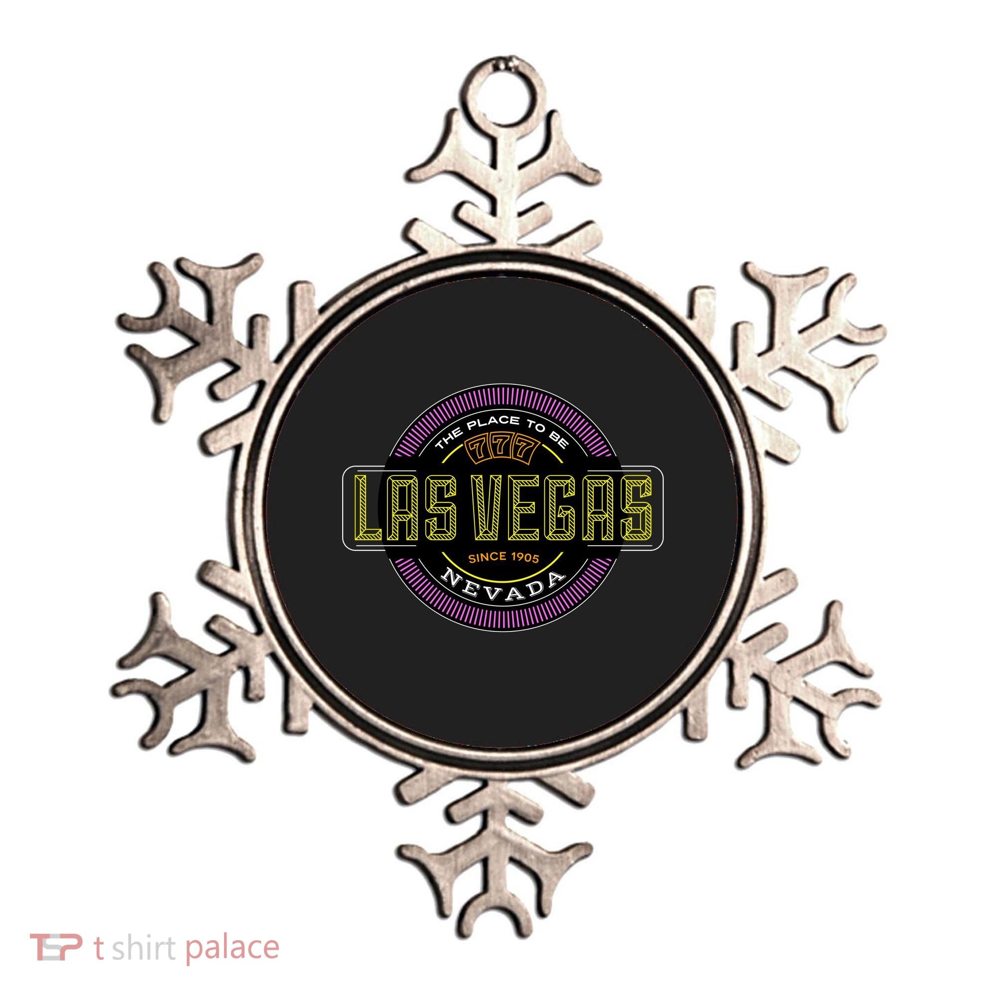 Las Vegas Retro Neon Logo Ornament