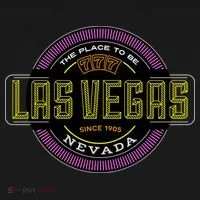 Las Vegas Retro Neon Logo Tank Top thumb 6