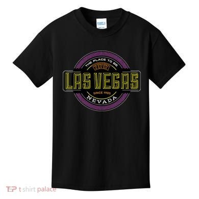 Las Vegas Retro Neon Logo Kids T-Shirt