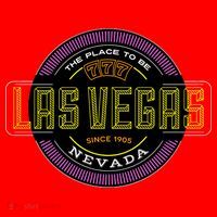 Las Vegas Retro Neon Logo Santa Hat thumb 1