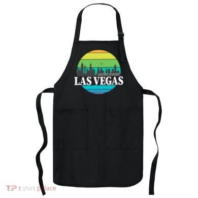 Las Vegas Retro Skyline Apron