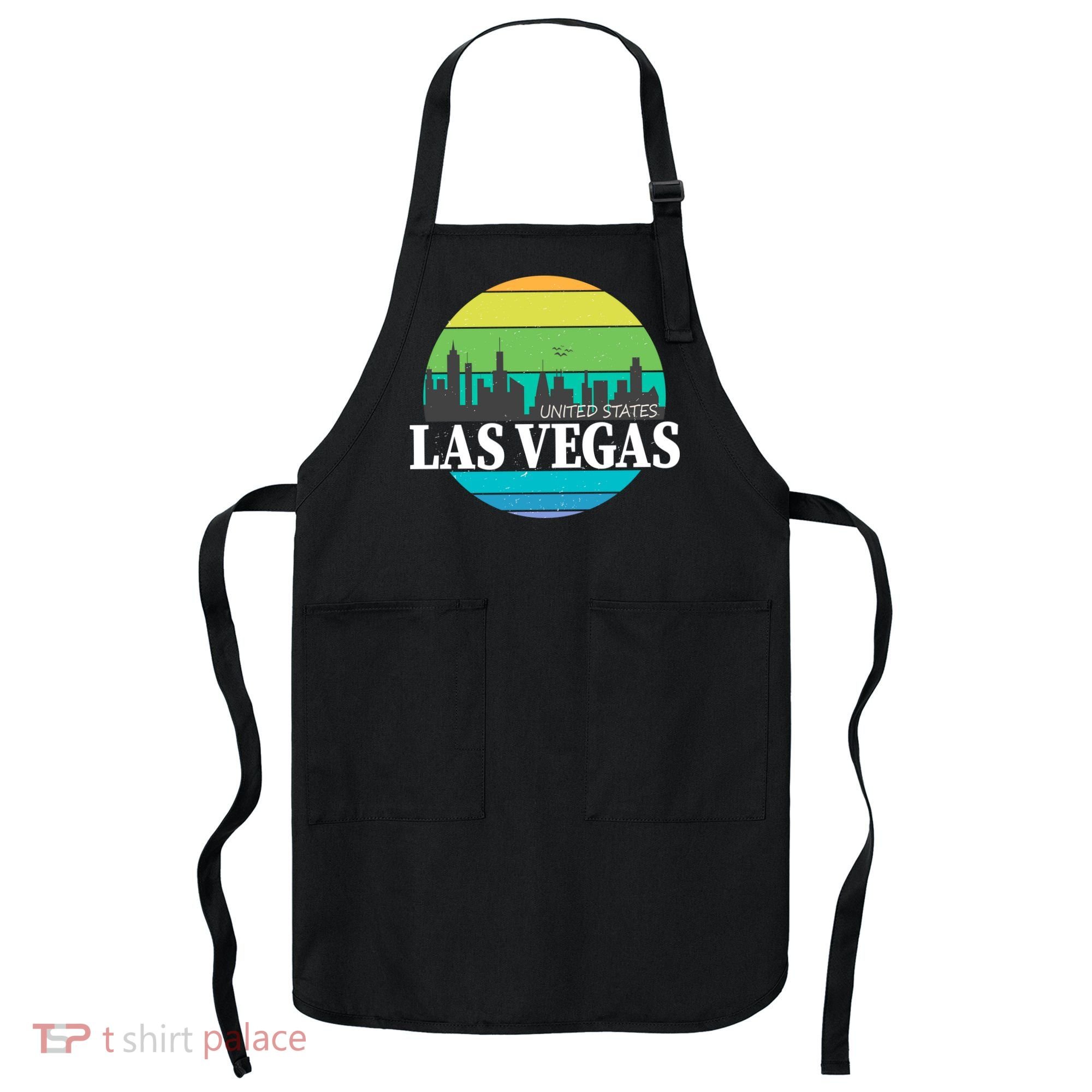 Las Vegas Retro Skyline Apron