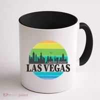 Las Vegas Retro Skyline Coffee Mug thumb 1