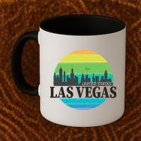 Las Vegas Retro Skyline Coffee Mug thumb 2