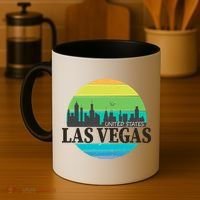 Las Vegas Retro Skyline Coffee Mug thumb 4