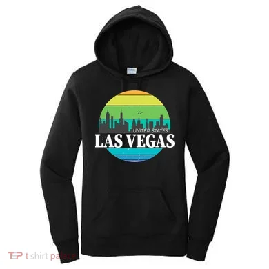 Las Vegas Retro Skyline Women's Hoodie