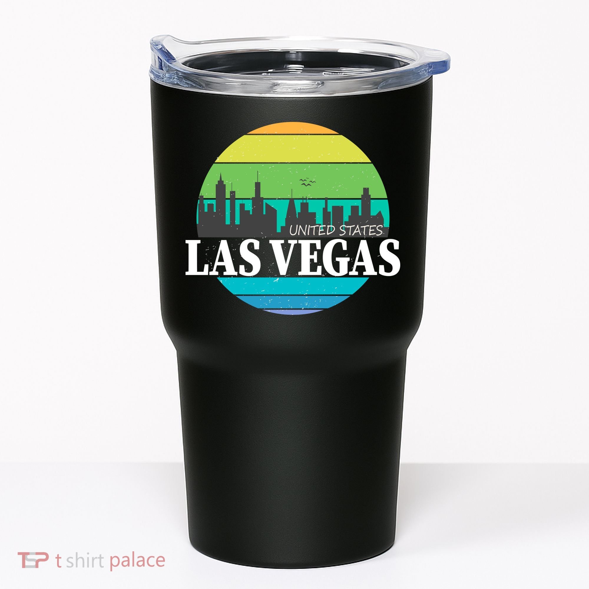 Las Vegas Retro Skyline Tumbler