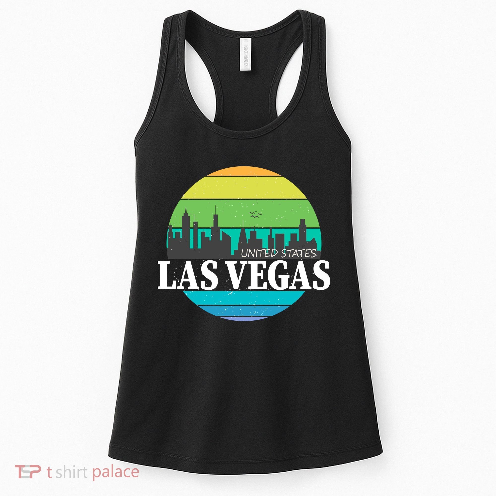 Las Vegas Retro Skyline Women's Tank Top