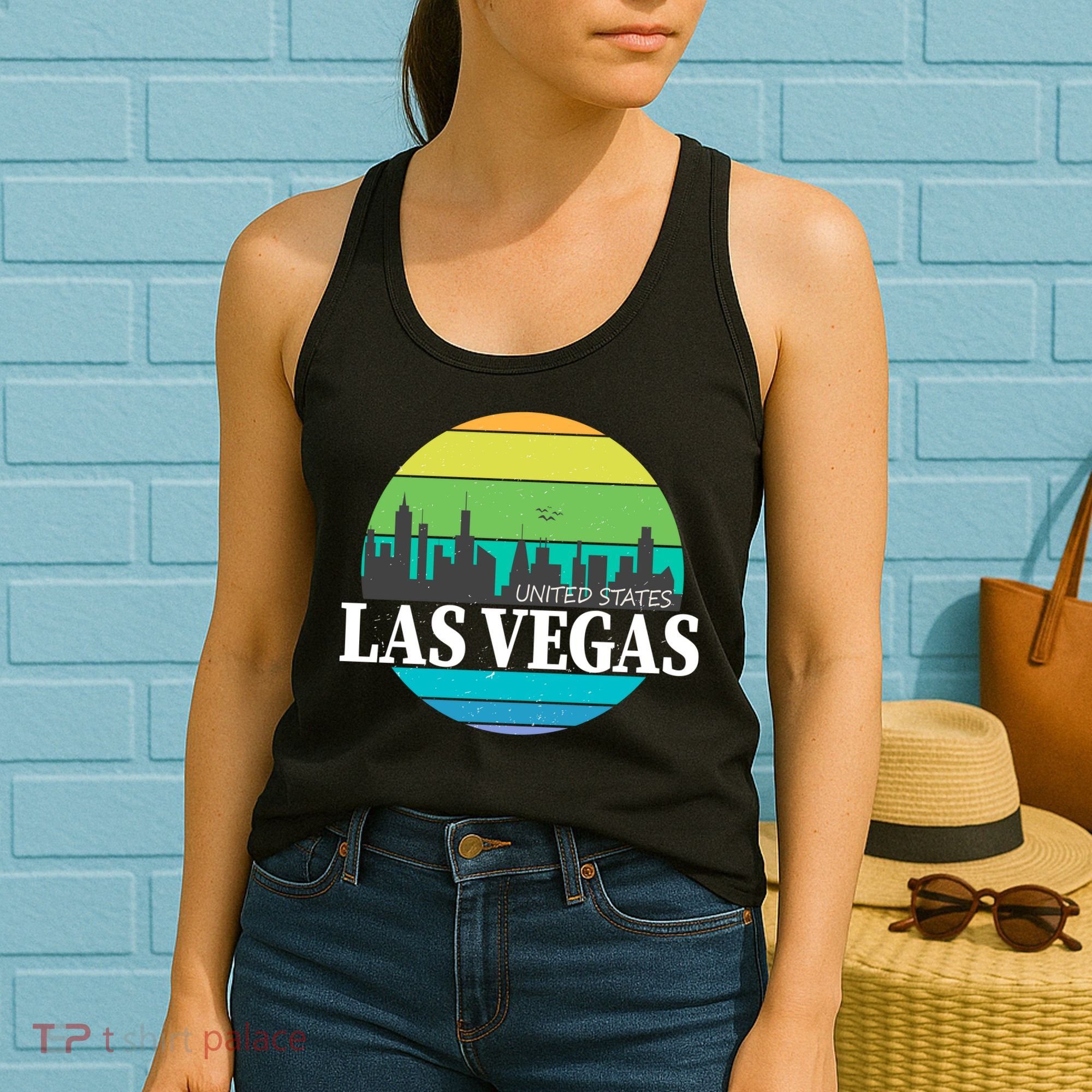 Las Vegas Retro Skyline Women's Tank Top