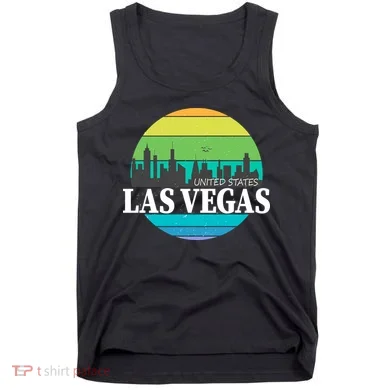Las Vegas Retro Skyline Tank Top