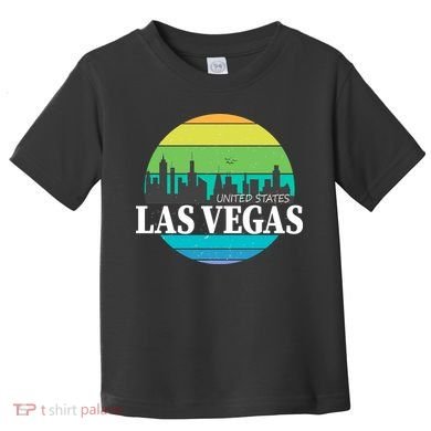 Las Vegas Retro Skyline Toddler T-Shirt