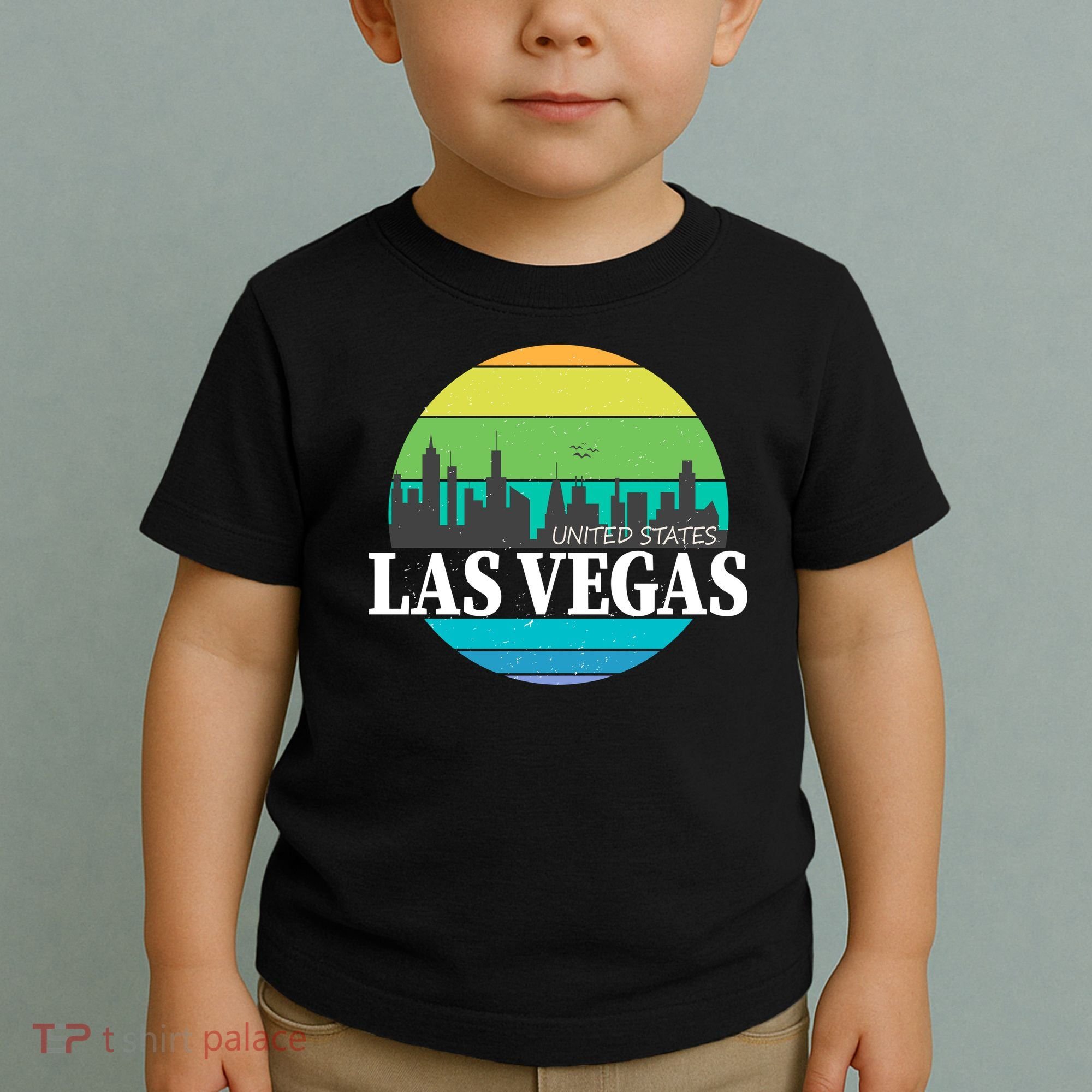 Las Vegas Retro Skyline Toddler T-Shirt