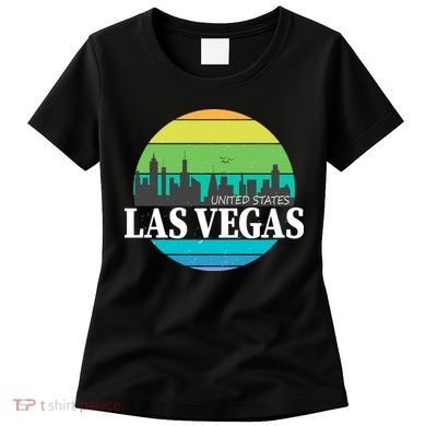 Las Vegas Retro Skyline Women's T-Shirt