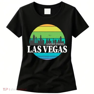 Las Vegas Retro Skyline Women's T-Shirt