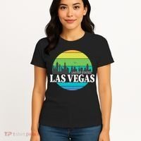 Las Vegas Retro Skyline Women's T-Shirt thumb 4