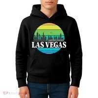 Las Vegas Retro Skyline Kids Hoodie thumb 4