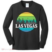 Las Vegas Retro Skyline Kids Long Sleeve Shirt thumb 0