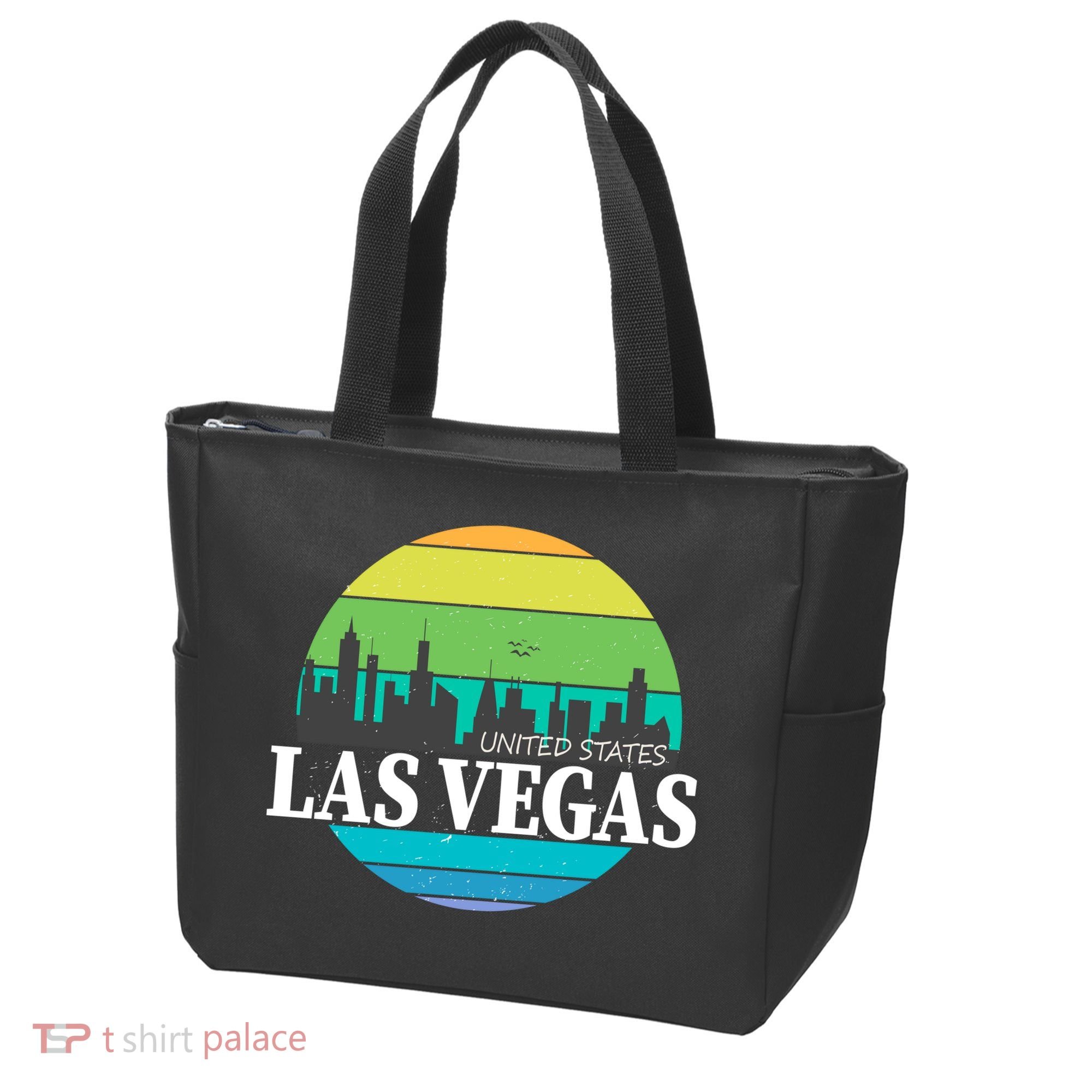 Las Vegas Retro Skyline Tote Bag