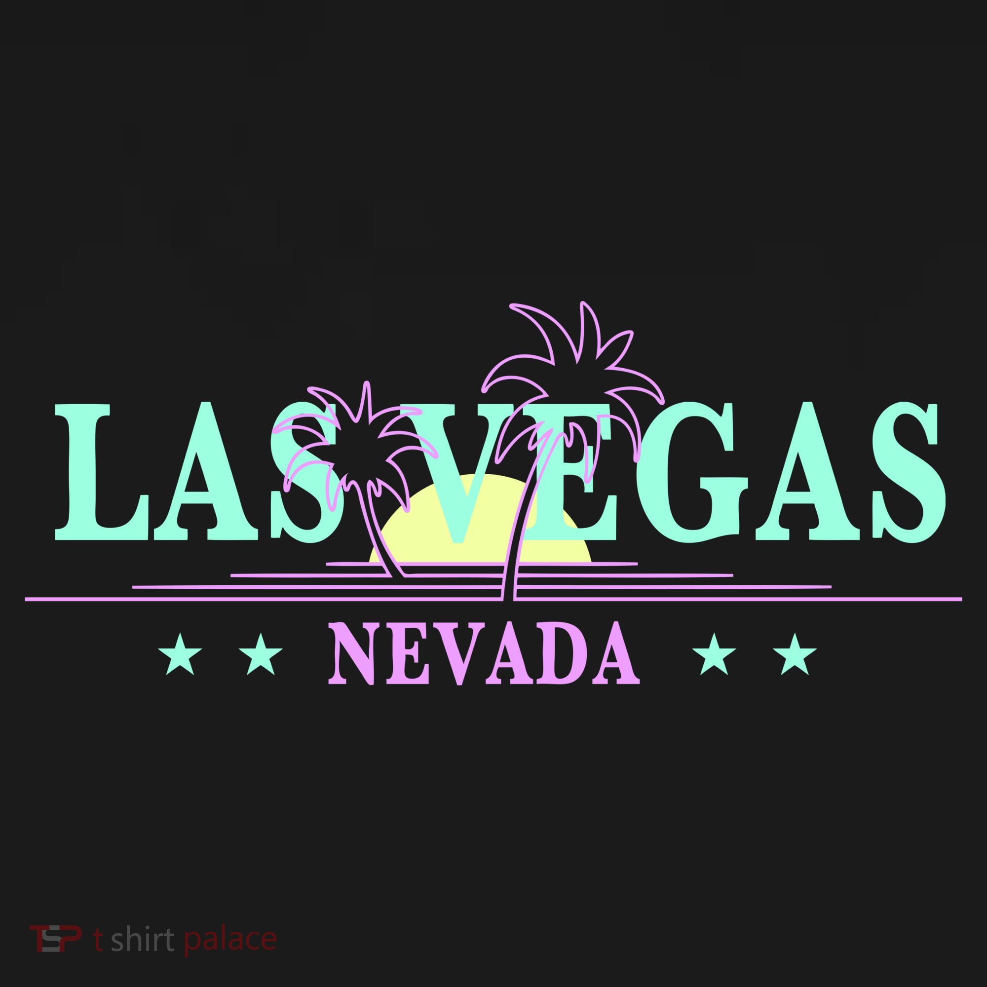 Las Vegas Retro Sunset Palm Trees Sweatshirt